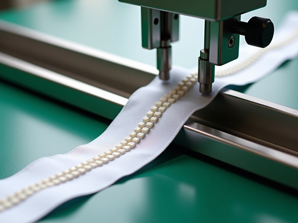 China Automatic Zipper Top Stopper Attaching Machine Factory